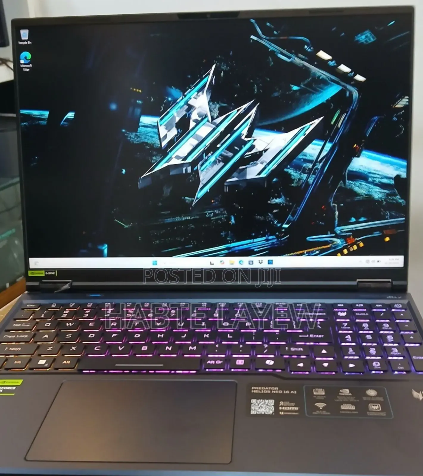 New Laptop Acer Predator Helios Neo 16 32GB Intel Core Ultra 9 SSD 1T