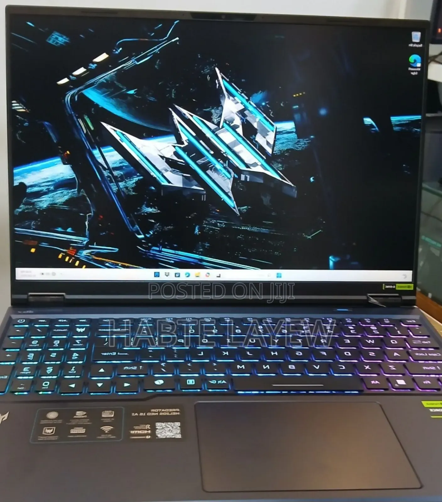 New Laptop Acer Predator Helios Neo 16 32GB Intel Core Ultra 9 SSD 1T