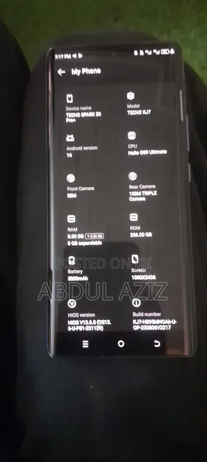 Photo - New Tecno Spark 20 Pro Plus 256 GB Black