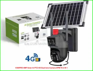 Battery + Charger + Solar Sim Card Ip Security Camera (Cctv)