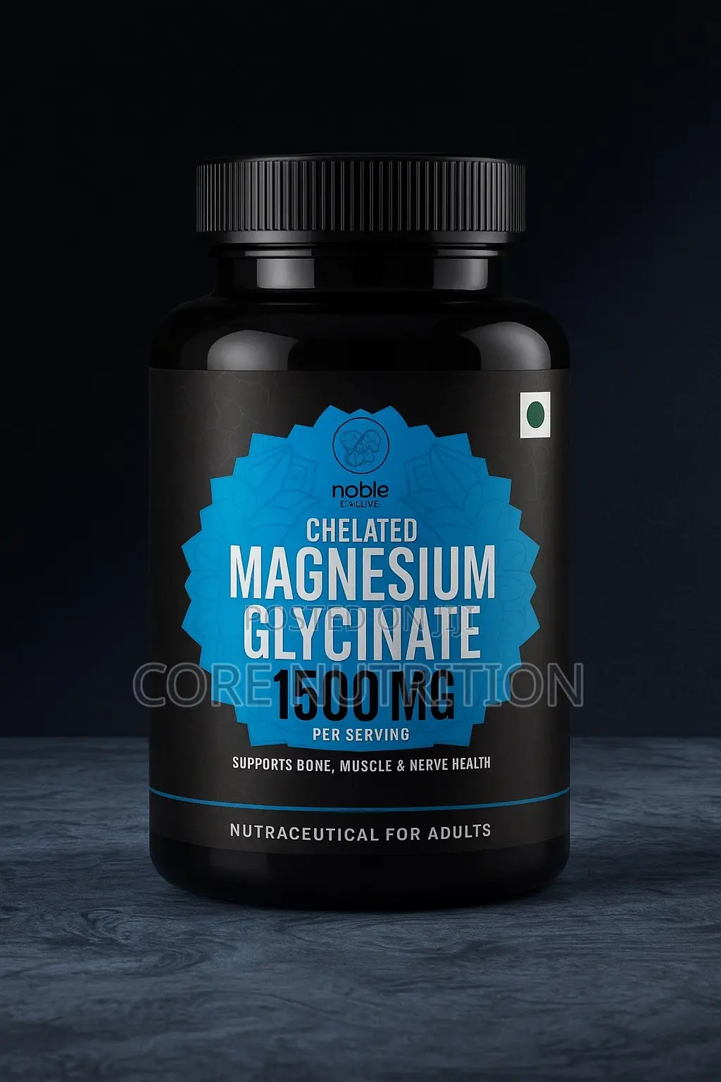 Magnesium Glycinate 1500mg , 120 Tablets
