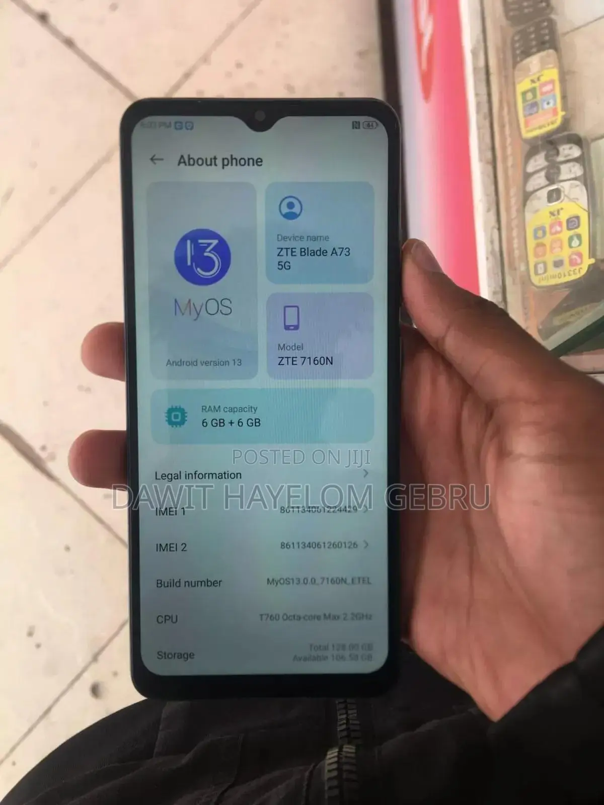 ZTE Blade A72 5G 128 GB Bronze