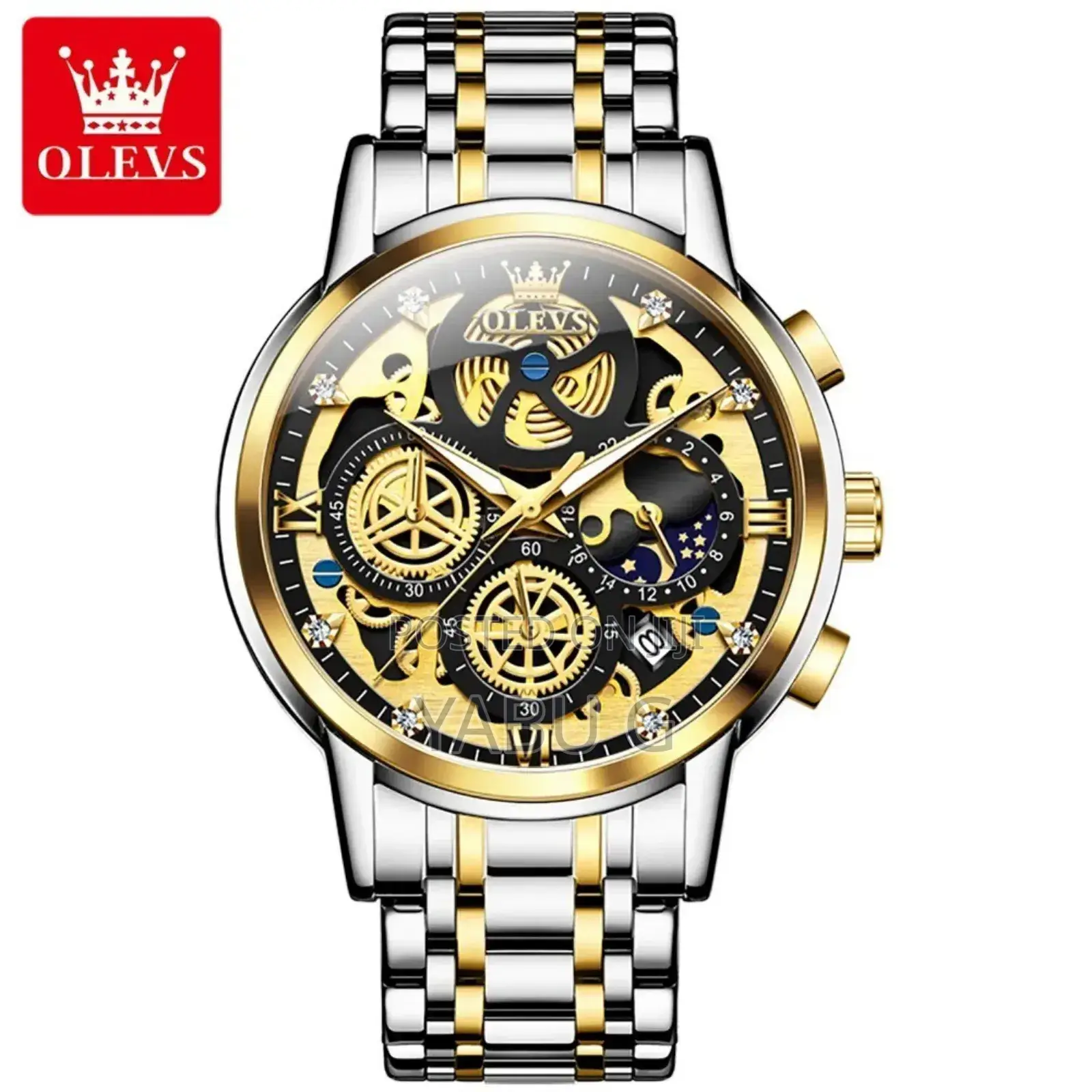 Olevs Mens Watch Chronograph Luxury Watch