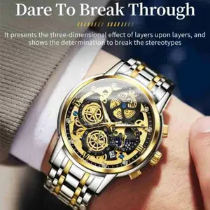 Olevs Men's Watches Top Brand Luxury Original Waterproof