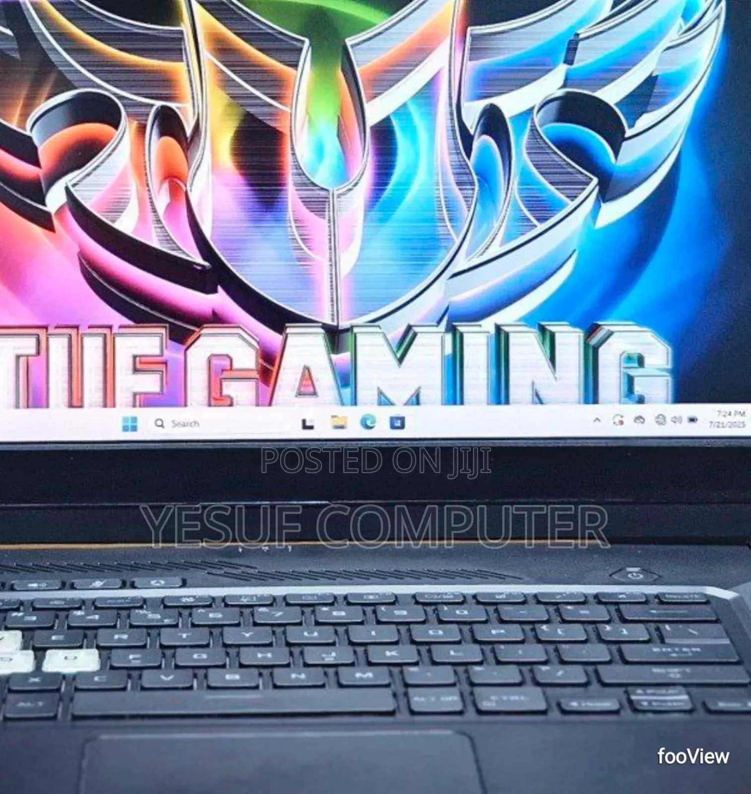 New Laptop Asus TUF Dash F15 16GB Intel Core I7 SSD 512GB