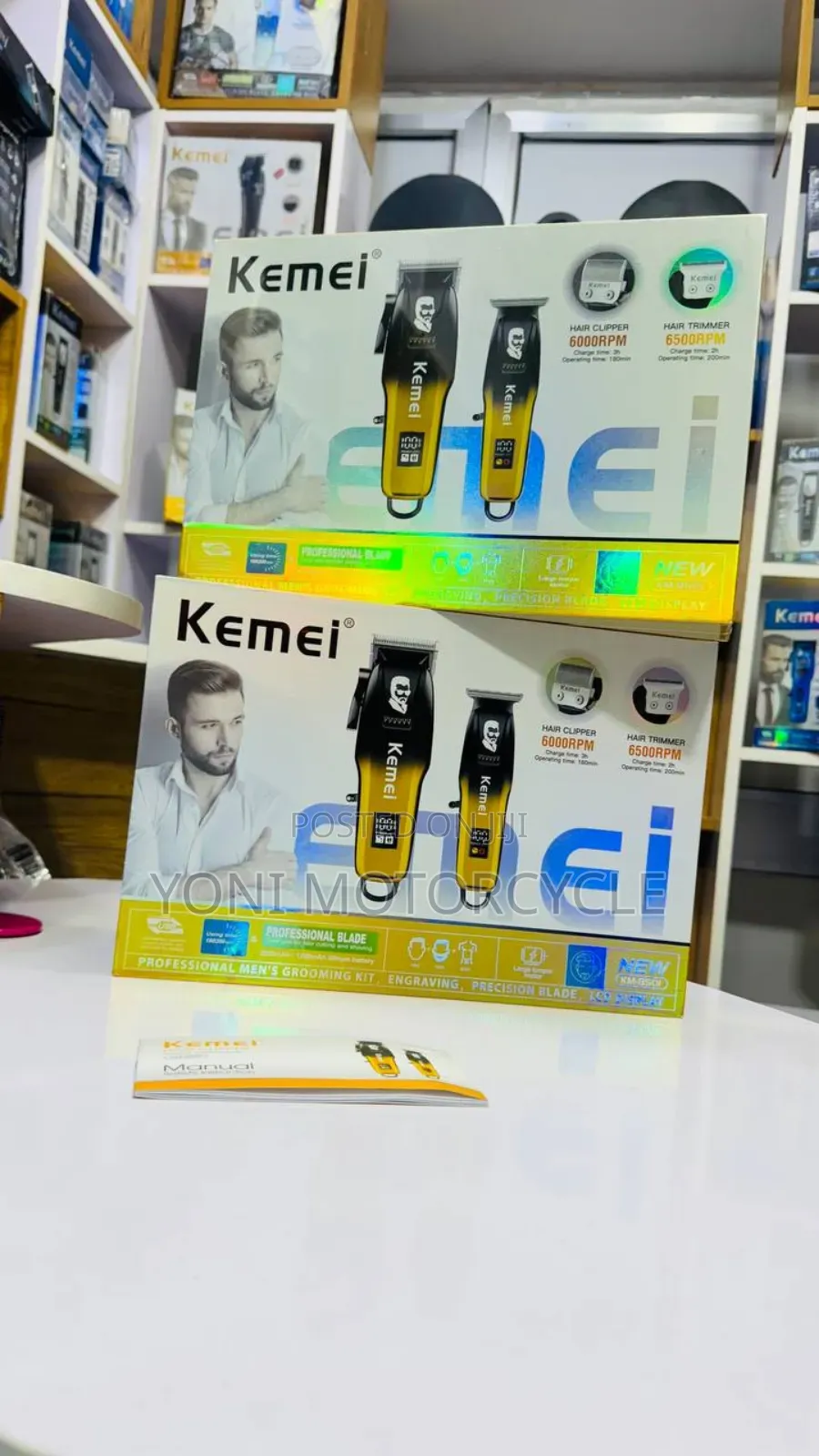 Kemei Rechargeable Clipper and Trimmer 2in 1clipper