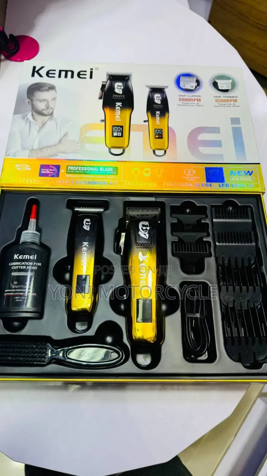 Kemei Rechargeable Clipper and Trimmer 2in 1clipper