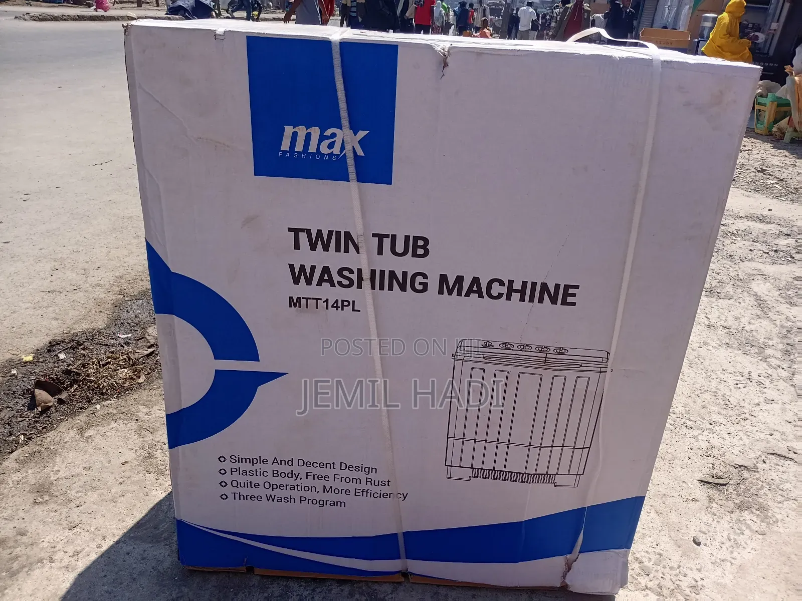 Max Twin Tub Washing Mashins MTT 14 Tl Kg