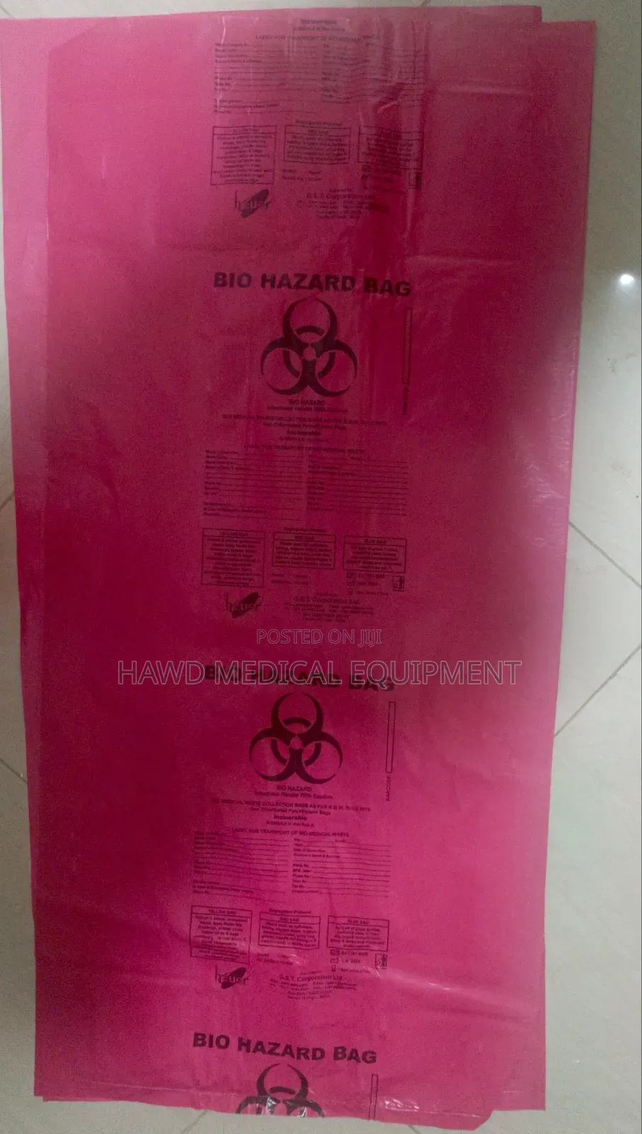 Bio Hazard Bag 30/ 50/100 Litters