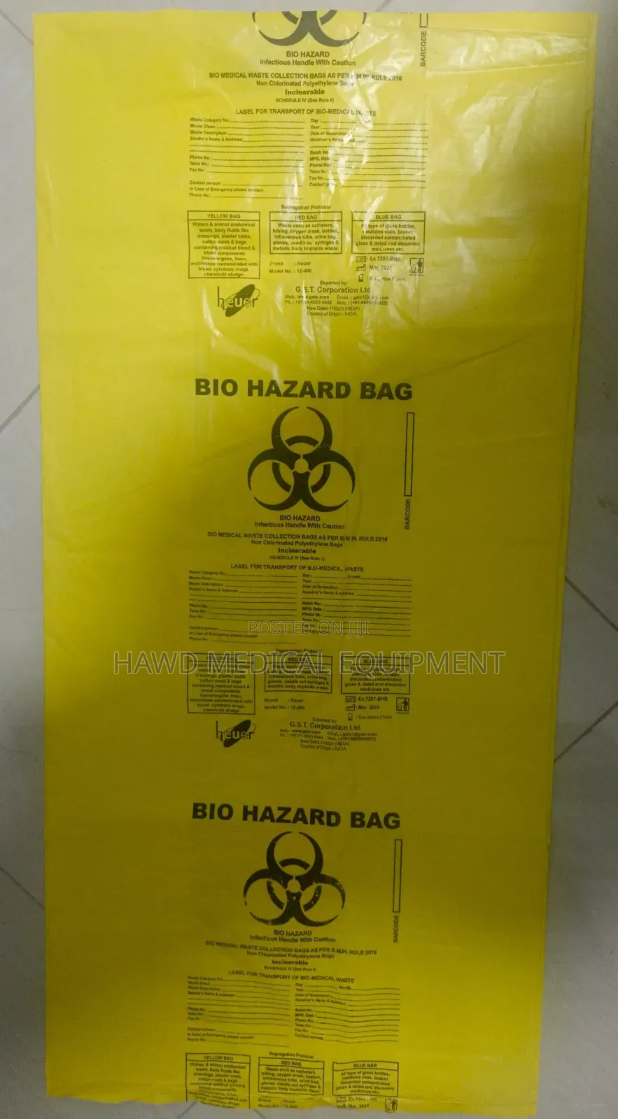 Bio Hazard Bag 30/ 50/100 Litters