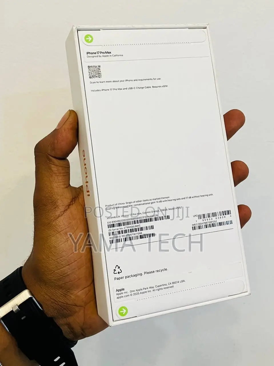 New Apple iPhone 17 Pro Max 256 GB Orange