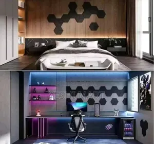 12 PCS Self-Adhesive Hexagon Sound Insulation Foam Panel Home Studio