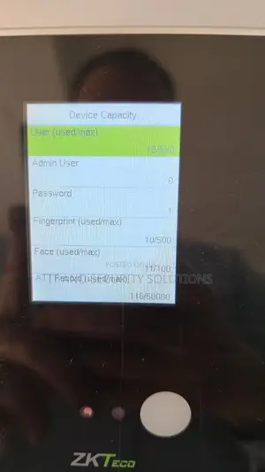 Zkteco Face And Fingerprint Time Attendance With Adms