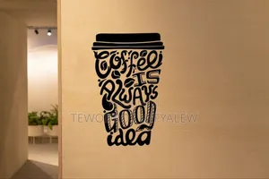 Coffee Shop Sticker for Glass