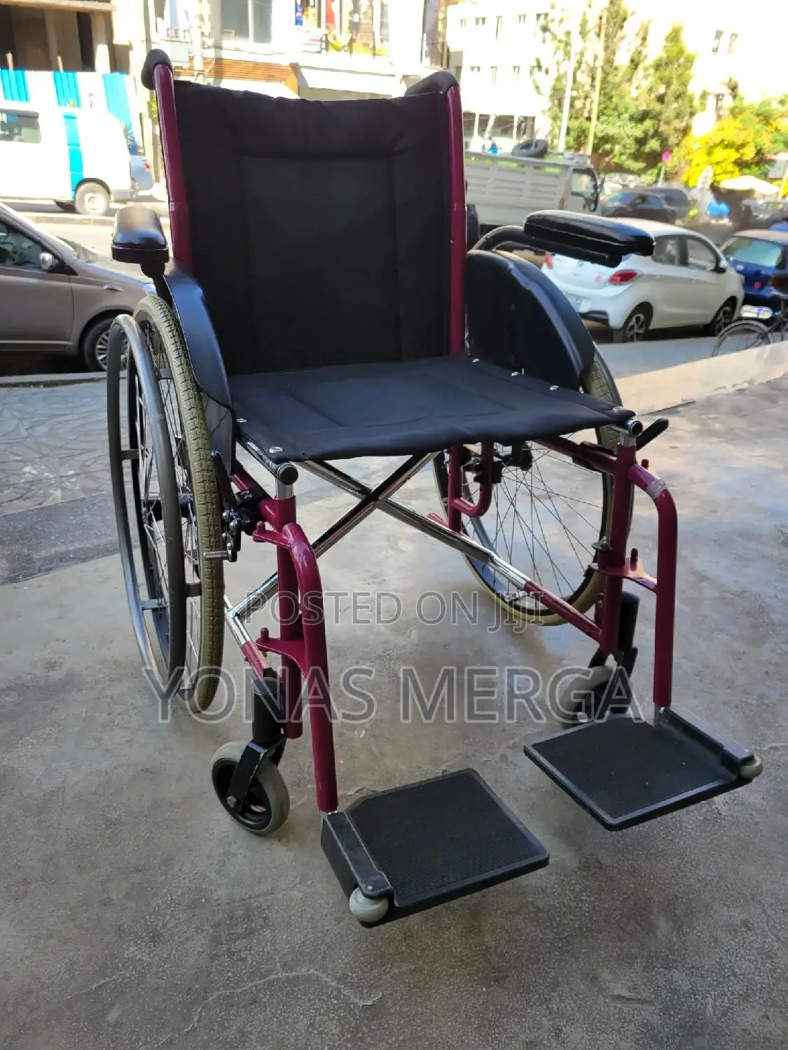 Folding Wheelchair蚤号especial Carbon Steel Wheelchair忠飆wheelchair汉身ዊልቼር