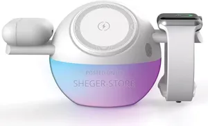 Photo - Orginal Porodo Orbix 3-In1 Wireless Charger Adjustable Ambient Light