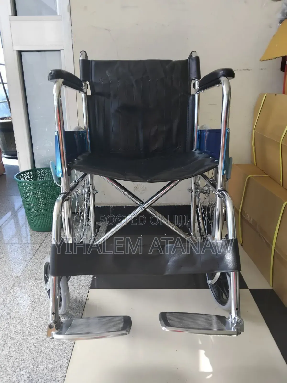 Classic Steel Wheelchair – Long-Lasting Support