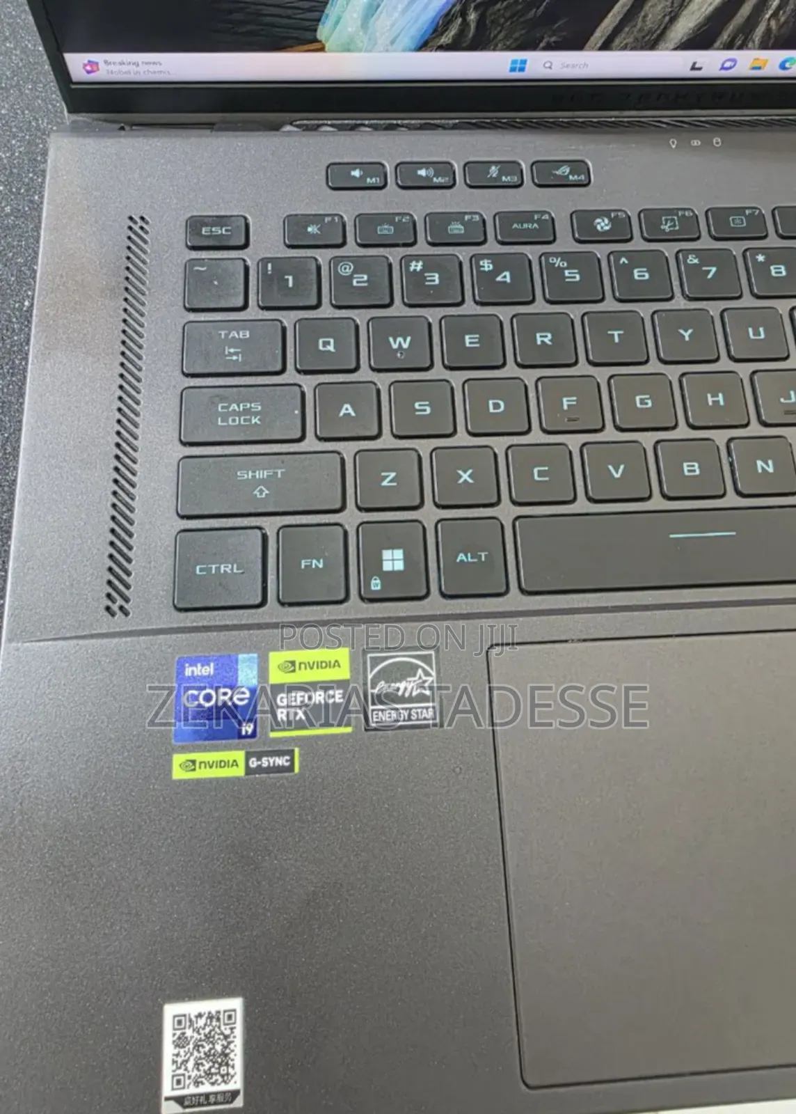 New Laptop Asus ROG Zephyrus G15 16GB Intel Core I9 SSD 1T