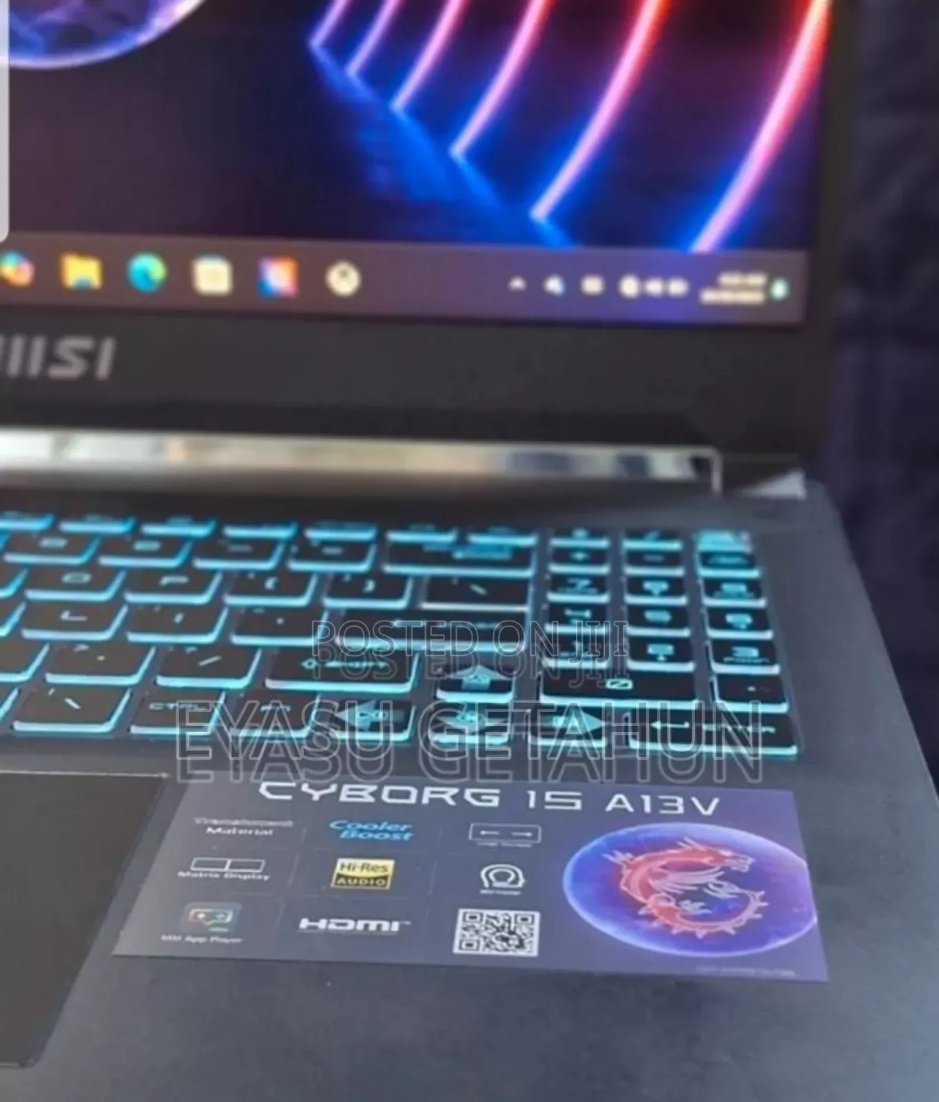 New Laptop MSI Cyborg 15 16GB Intel Core i7 SSD 512GB