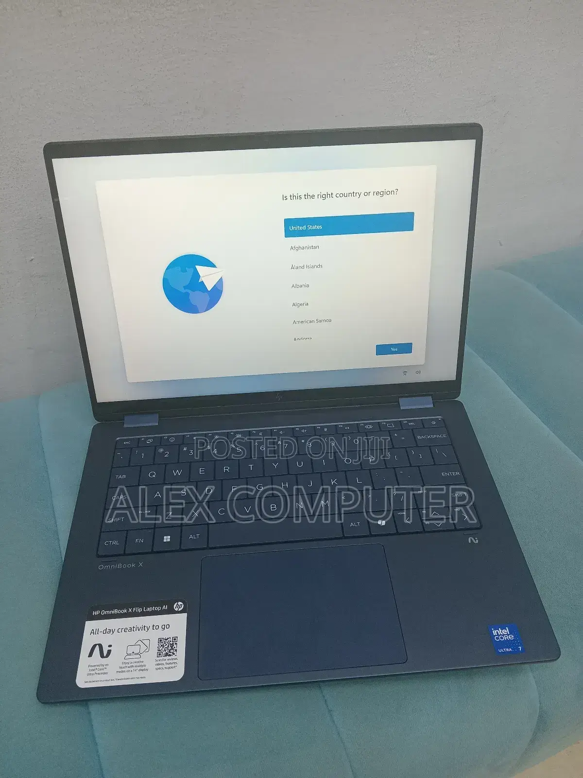 New Laptop HP OmniBook X Flip 14" 16GB Intel Core Ultra 7 SSD 1T