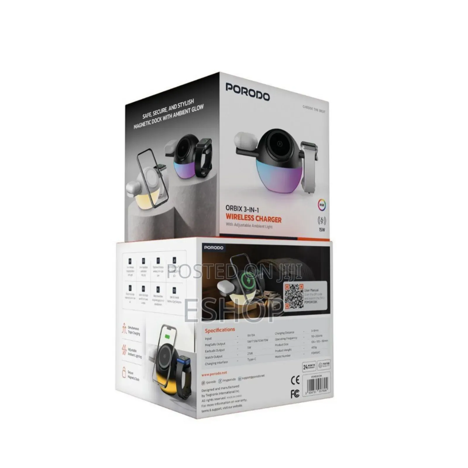 The Complete Wireless Charging Experience: Porodo Orbix Delivers