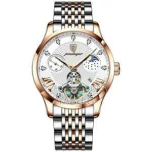 Poedagar Men's Watches Luxury Brand Waterproof Calendar Luminous Steel