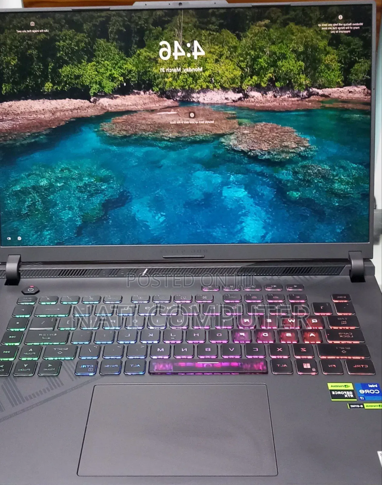 New Laptop Asus ROG Strix G15 16GB Intel Core I7 SSD 1T