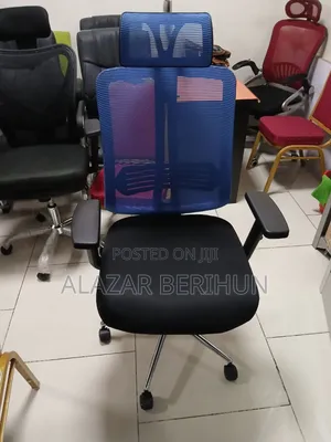 Photo - Office Chair(Back Blue Color)