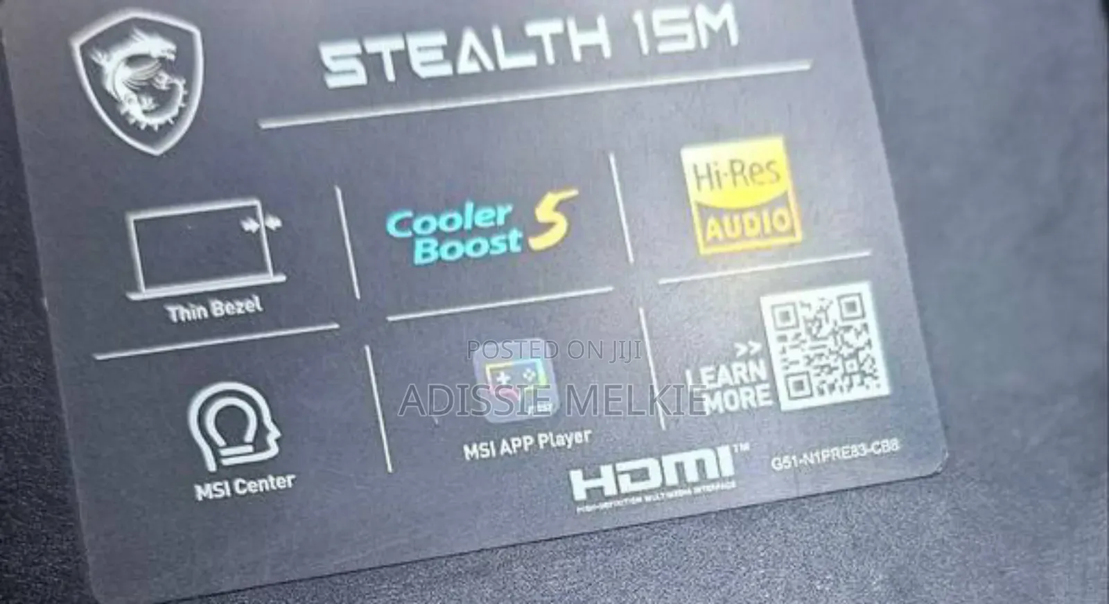 New Laptop MSI Stealth 16 AI Studio 16GB Intel Core I7 SSD 1T