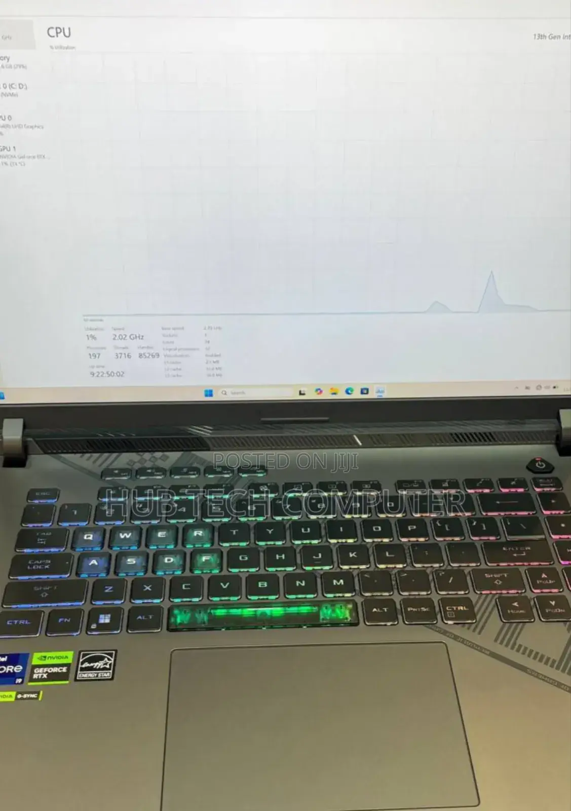 New Laptop Asus ROG Strix G16 G614 16GB Intel Core I9 SSD 1T