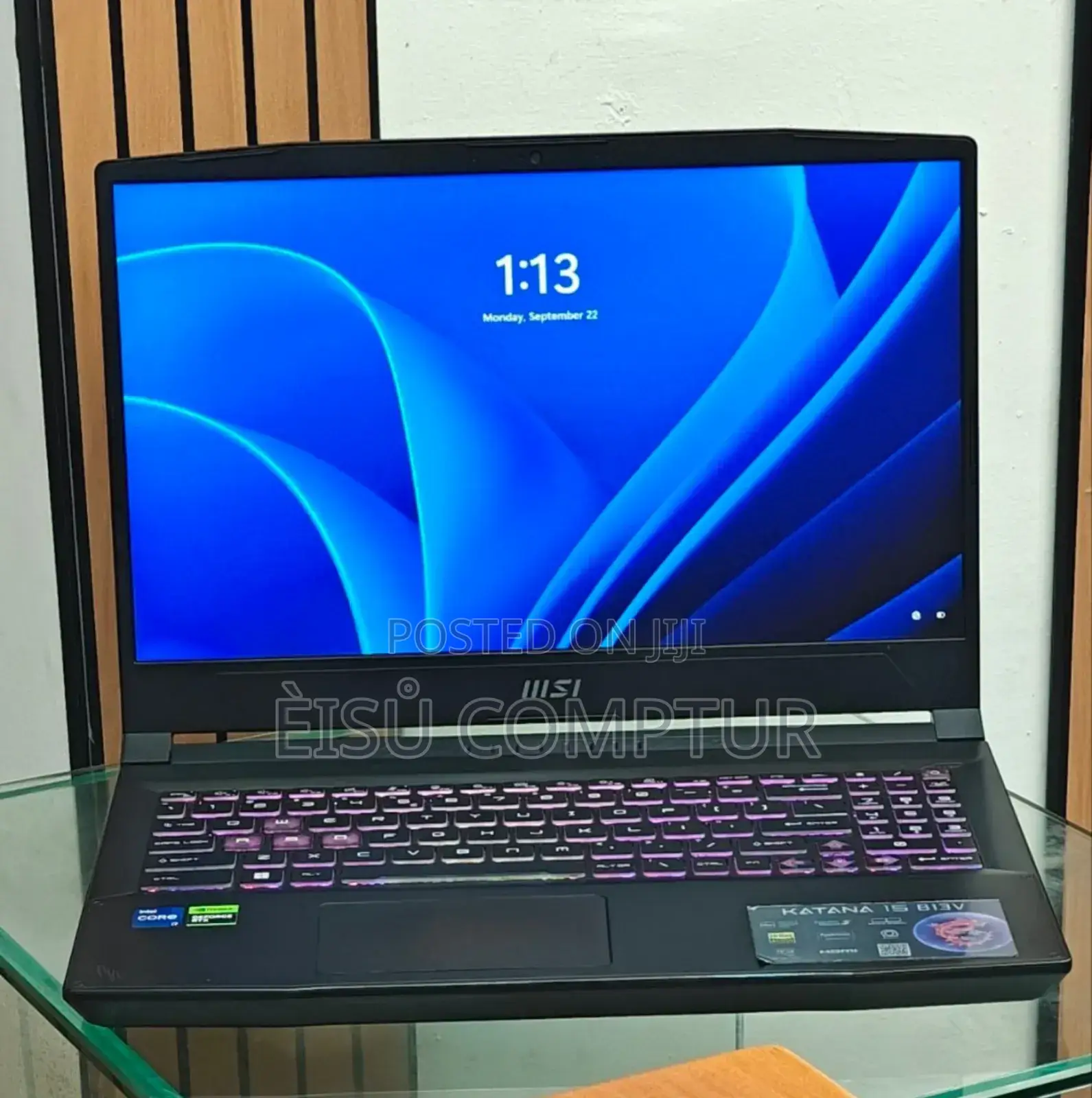 New Laptop MSI Katana 15 16GB Intel Core I7 SSD 1T