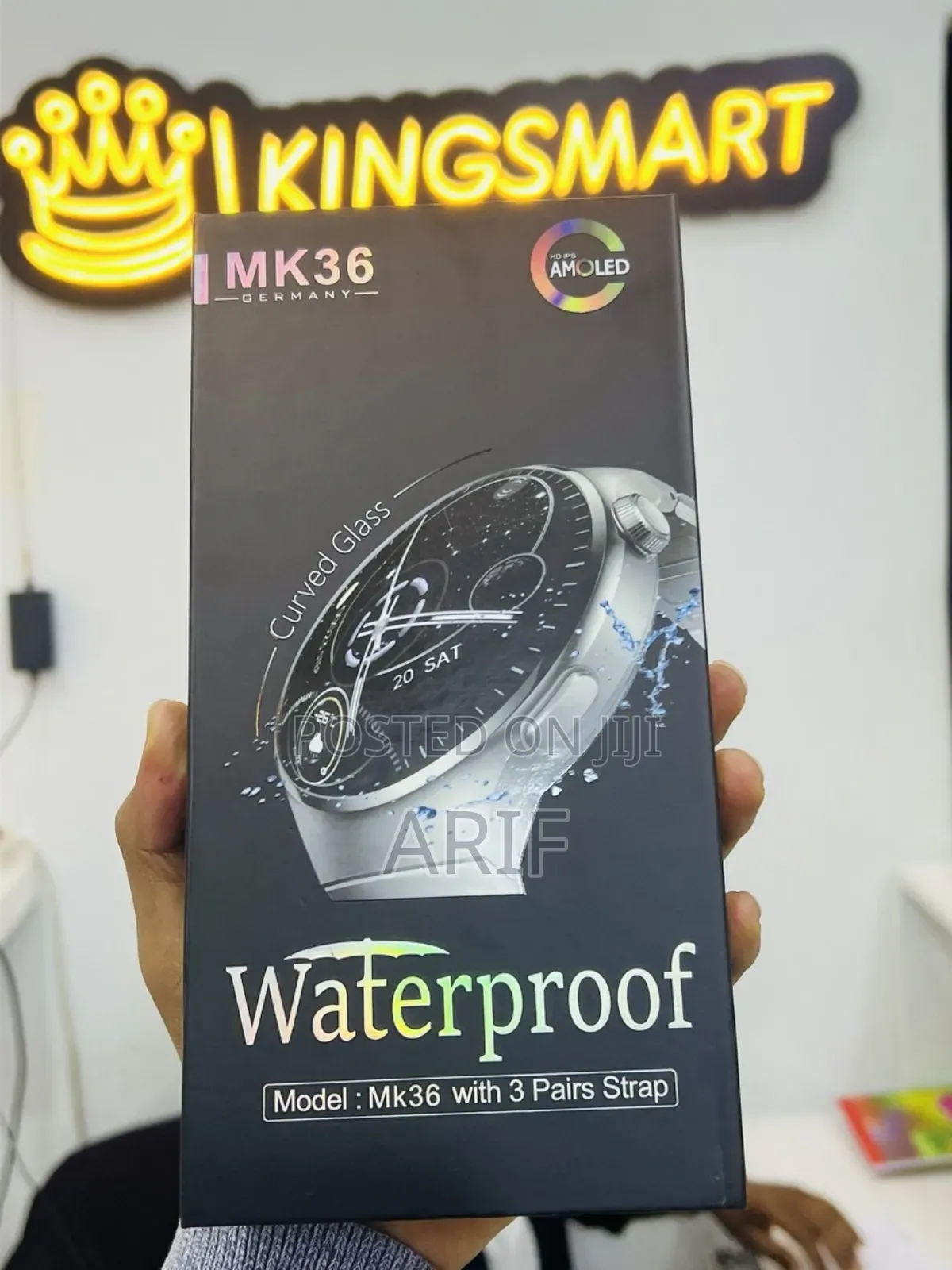 Hainoteko Mk36 Waterproof Smartwatch 3 Straps