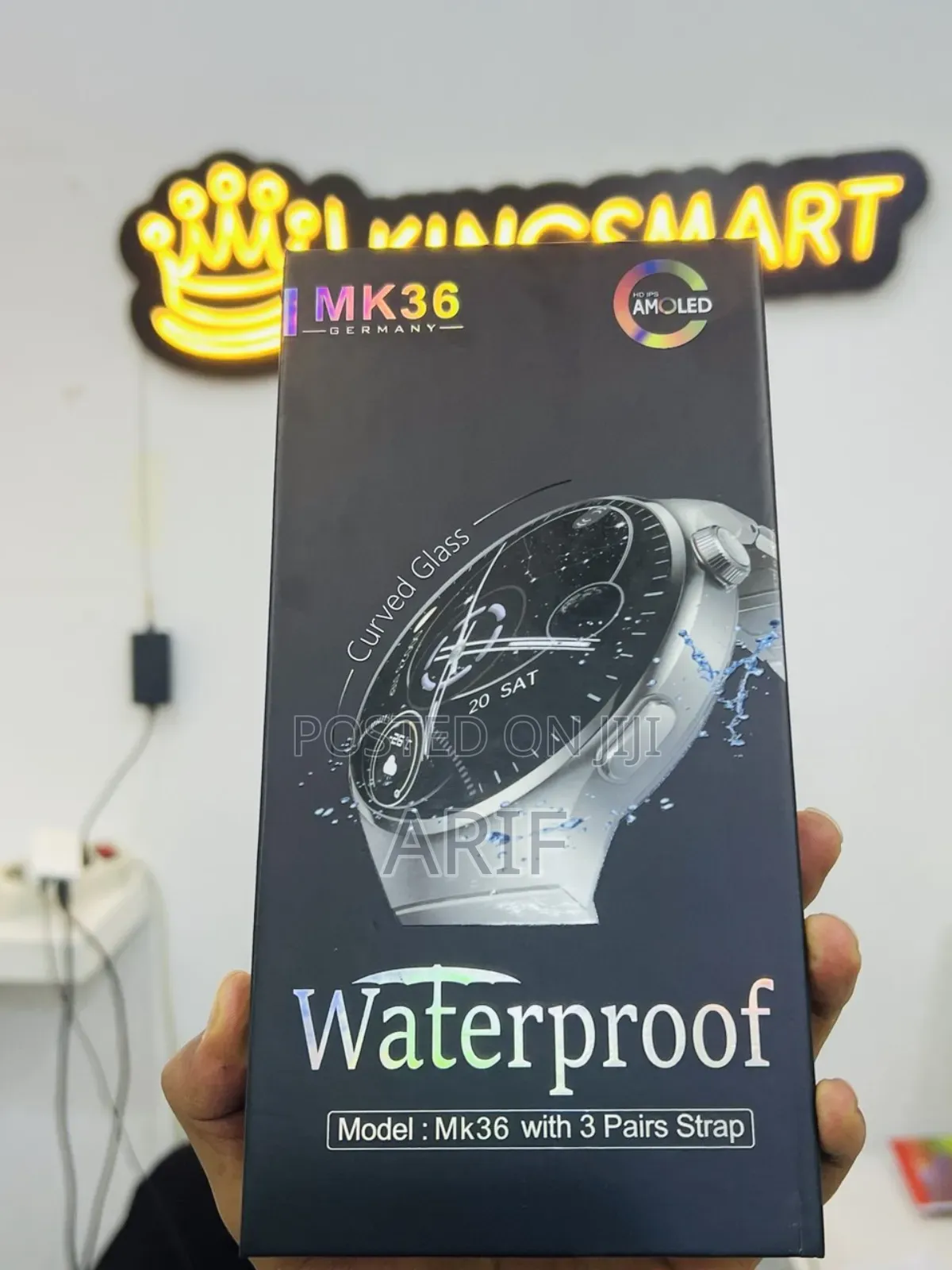 Hainoteko Mk36 Waterproof Smartwatch 3 Straps