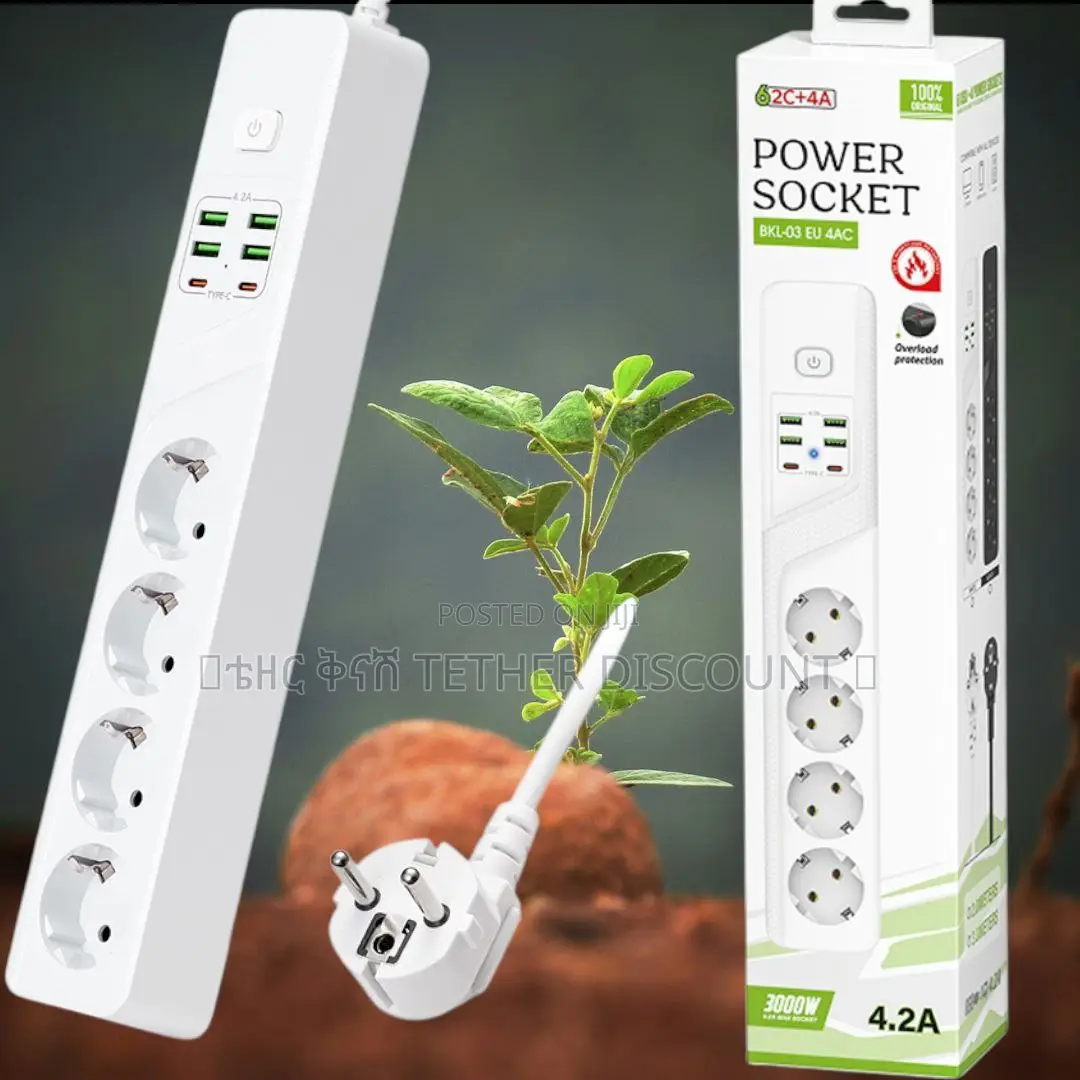 Power Socket 100%Original 6usb +4power Socketssee እይ