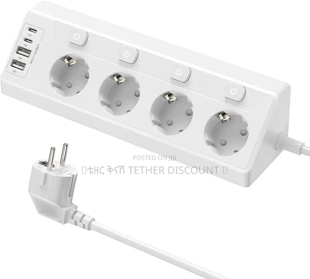Power Socket 100%Original 6usb +4power Socketssee እይ