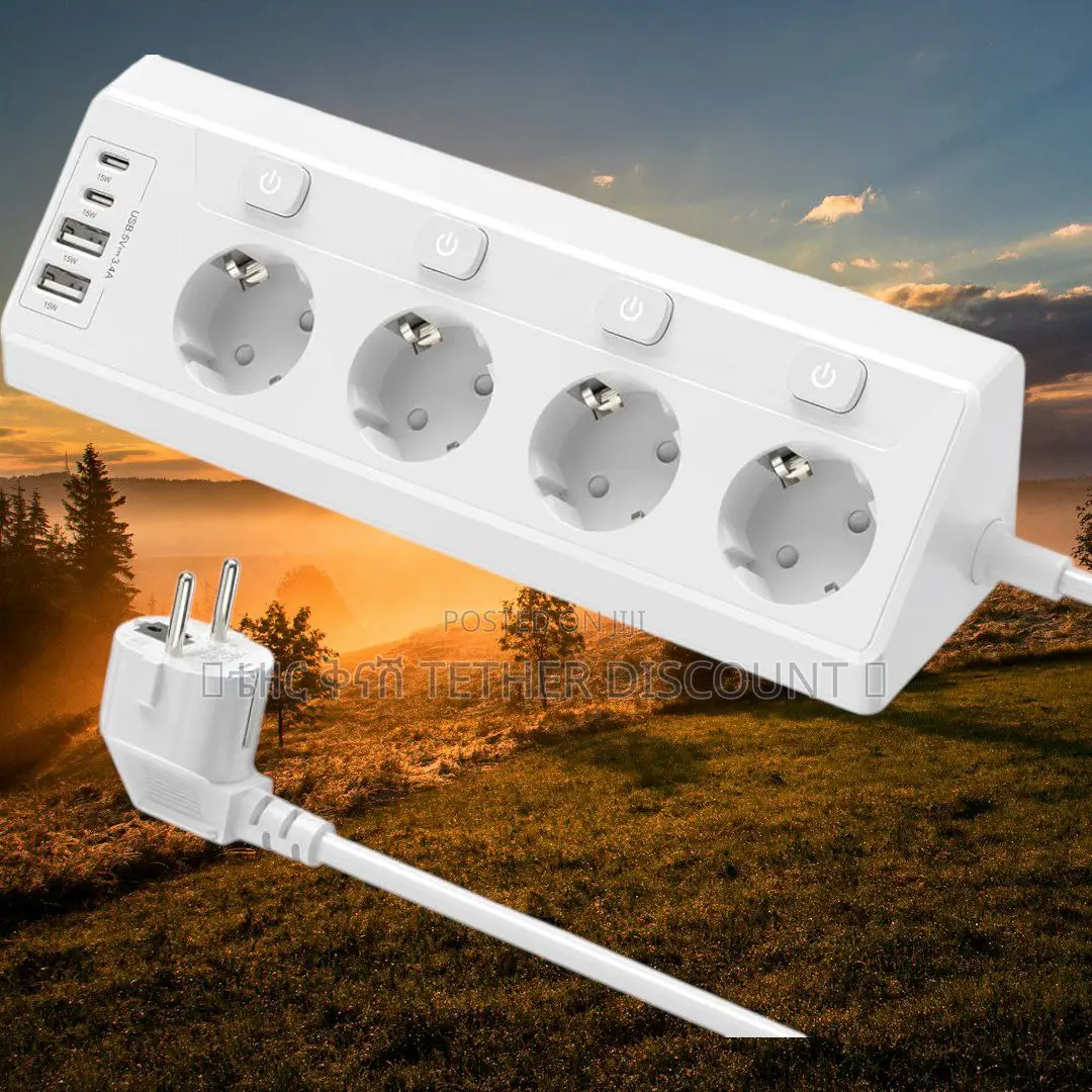 Power Socket 100%Original 6usb +4power Socketssee እይ