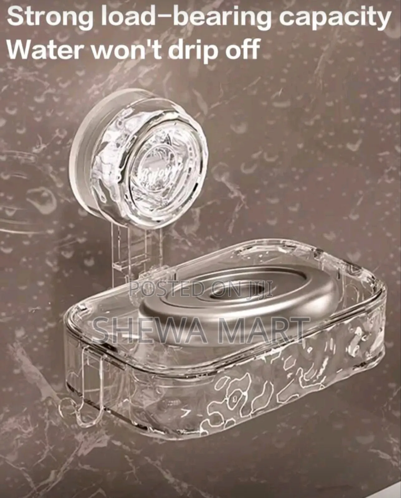 Soap Dish With Powerful Vacuum Suction Cup, No Drilling Required, Remo