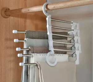 Pants Hangers Space Saving,Non Slip Stainless Steel Multifunction