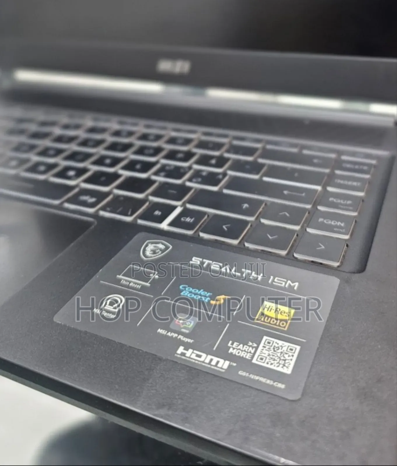 New Laptop MSI GS63 7RD Stealth 16GB Intel Core I7 SSD 1T