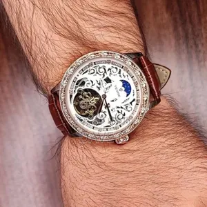 Tevise Luxury Men's Waterproof Mechanical Leather Band Watch