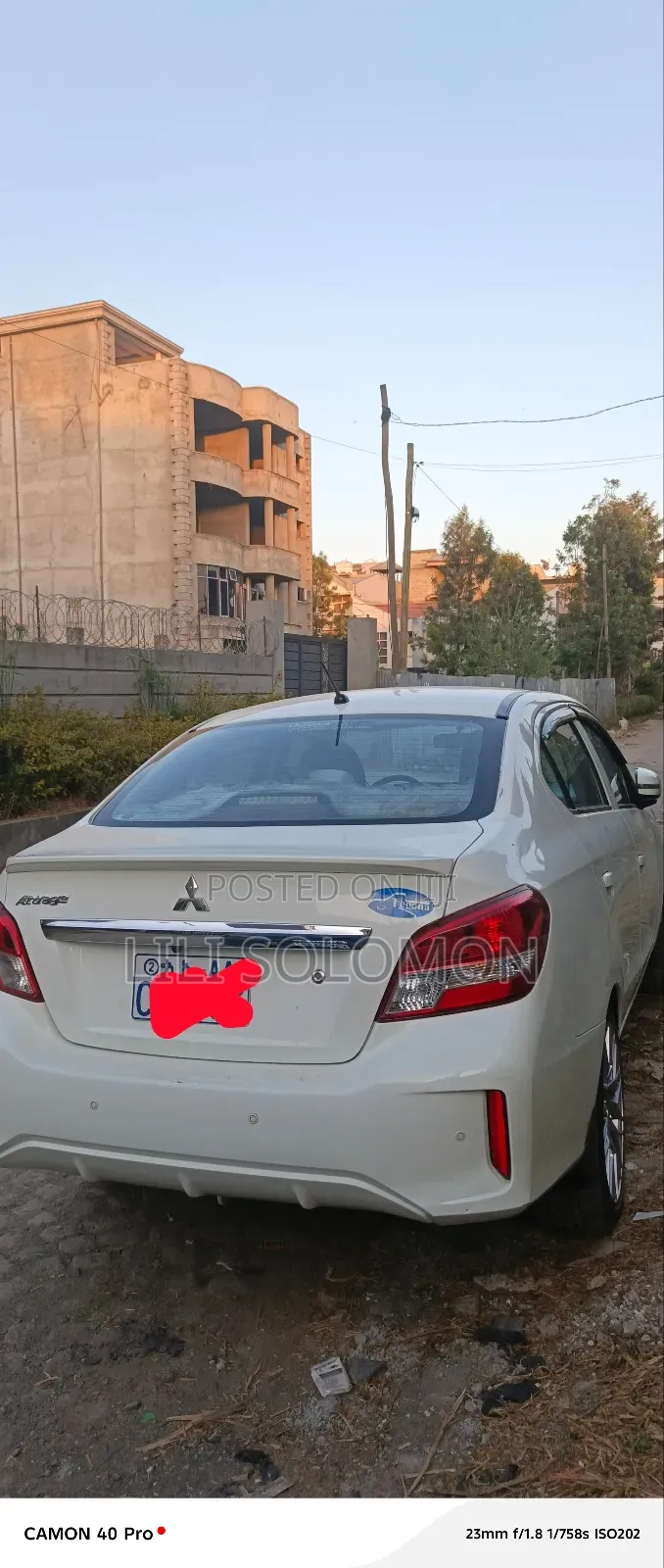 Mitsubishi Attrage 2022 White