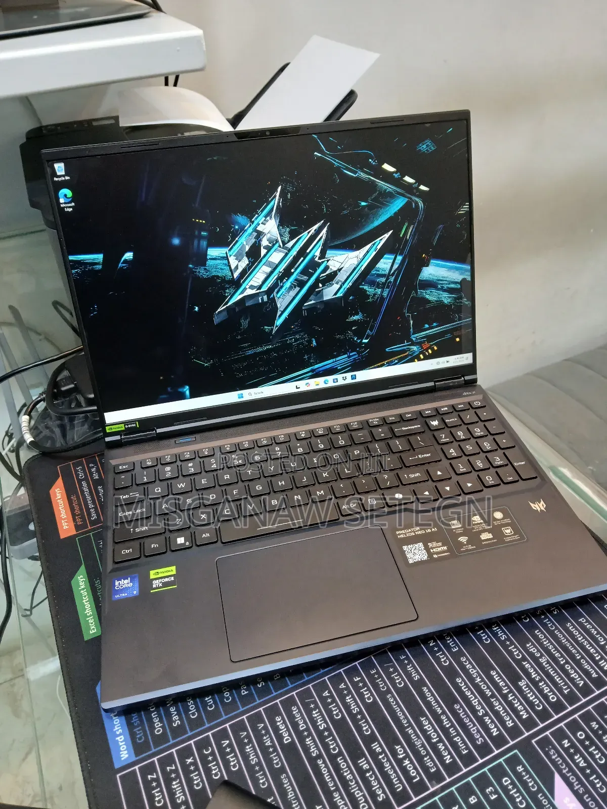 New Laptop Acer Predator Helios Neo 16 32GB Intel Core Ultra 9 SSD 1T