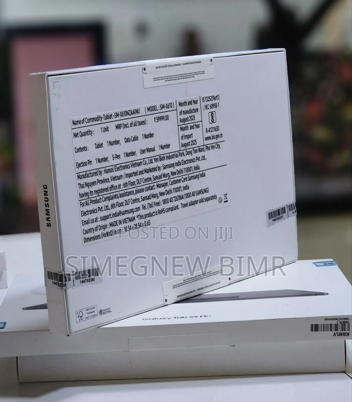 New Samsung Galaxy Tab S9 FE 128 GB Silver