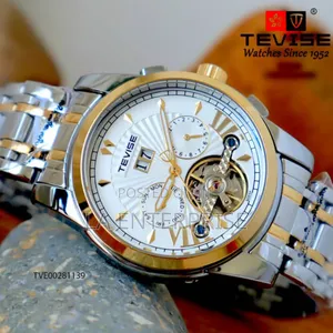 Photo - Tevise Silver-Golden Strip Watch