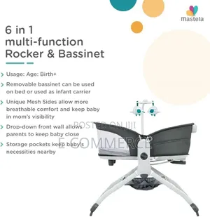 Mastela 6-in-1 Multi-Functional Baby Bassinet