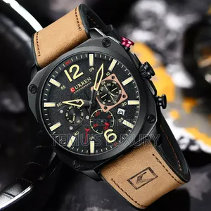 Photo - Curren Men Leather Watch Square Wristwatch