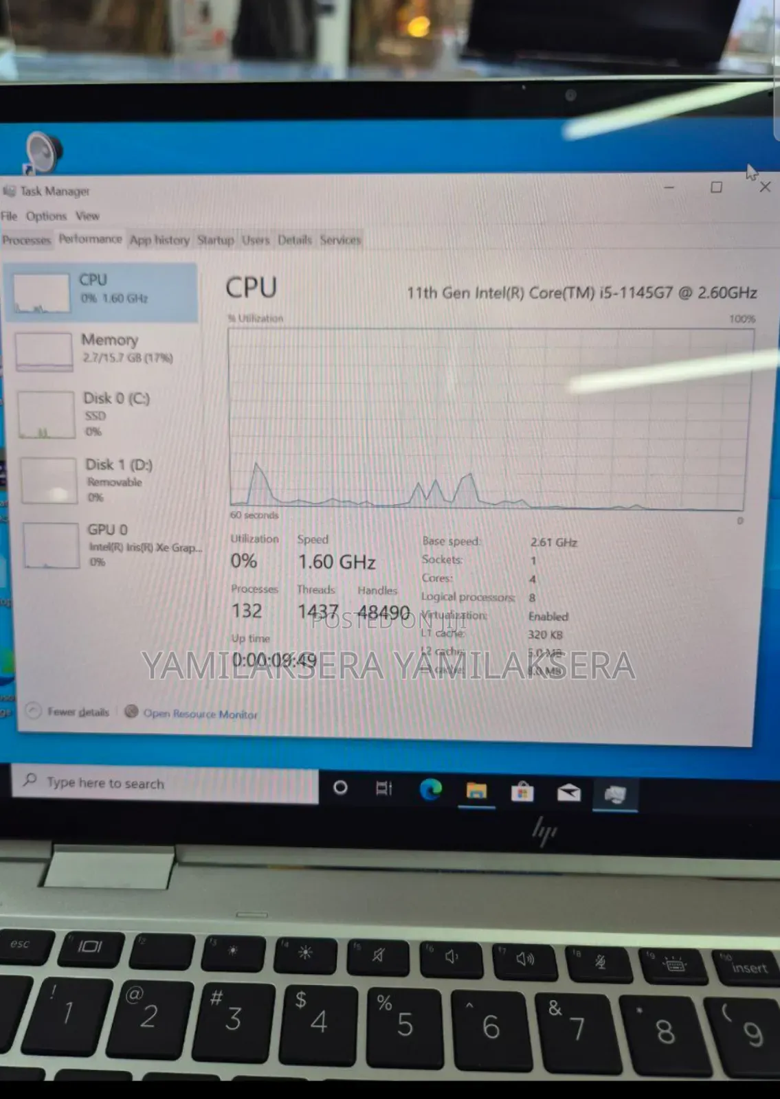 New Laptop HP EliteBook X360 1030 G7 16GB Intel Core I7 SSD 512GB