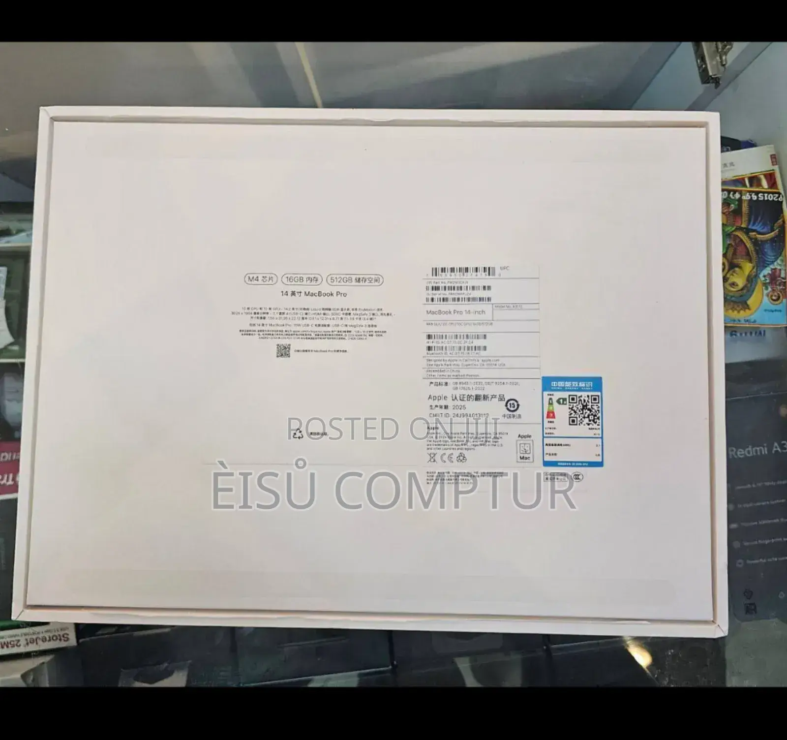 New Laptop Apple MacBook Pro 16GB Apple M4 Max SSD 512GB