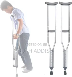 Photo - Crutches Almunium- Post Injiry/Surgery Support FKR Leg Amputation New