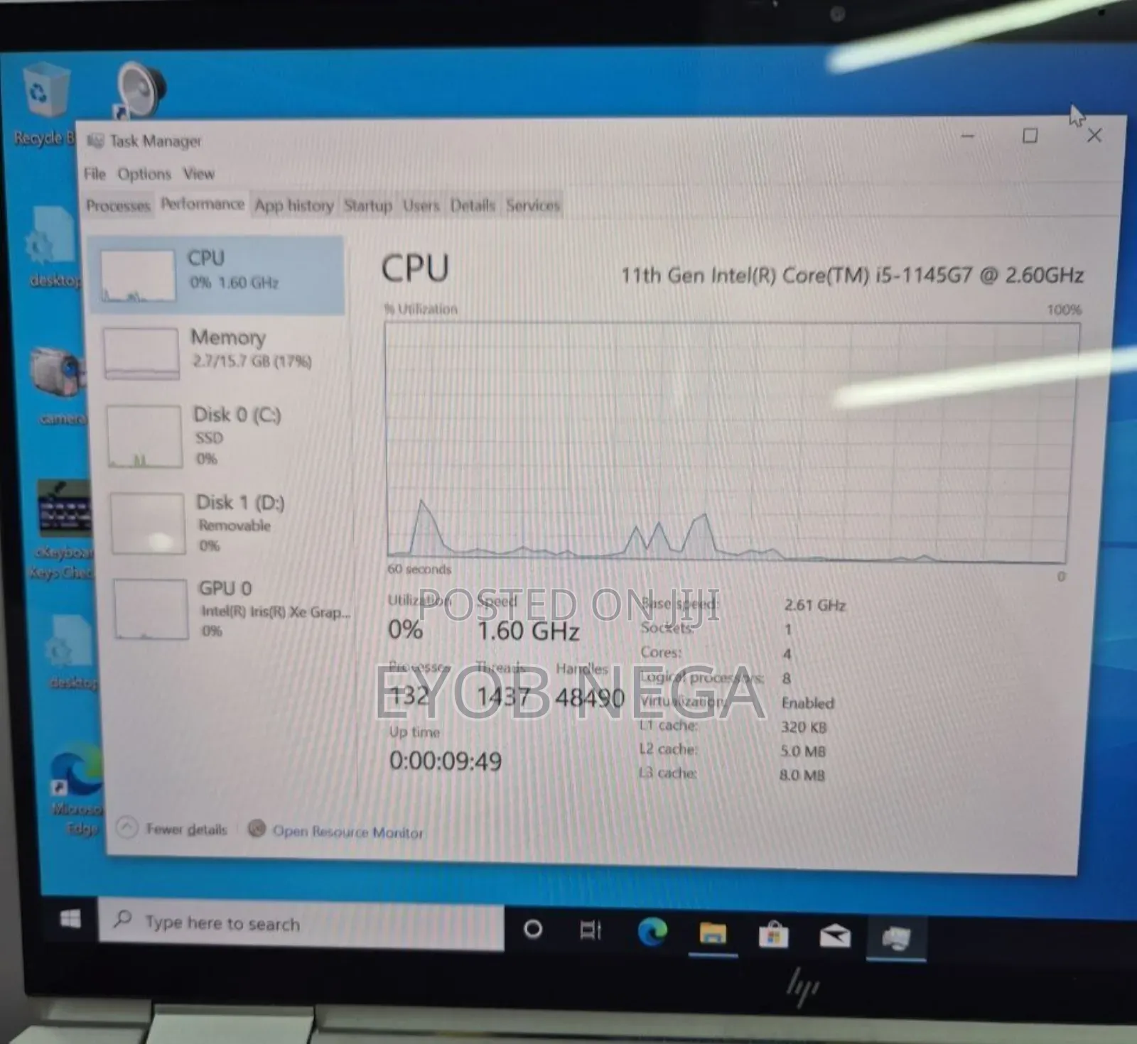 New Laptop HP EliteBook X360 1030 G8 16GB Intel Core I5 SSD 512GB